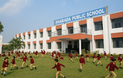 Students Playing at Sharada Public School's Playgournd